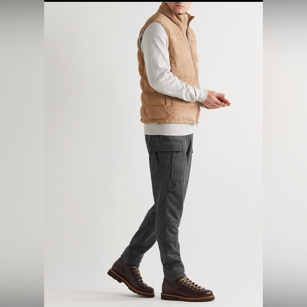 Vitale Barberis wool flannel cargo pants
